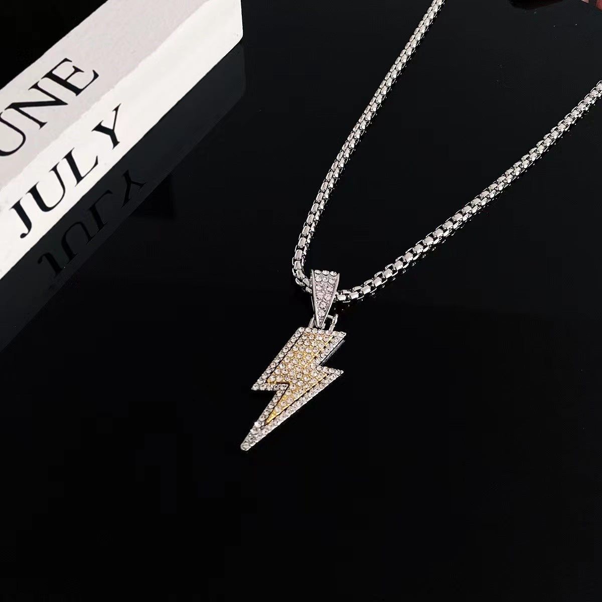 Personalized Lightning Men's Necklace
