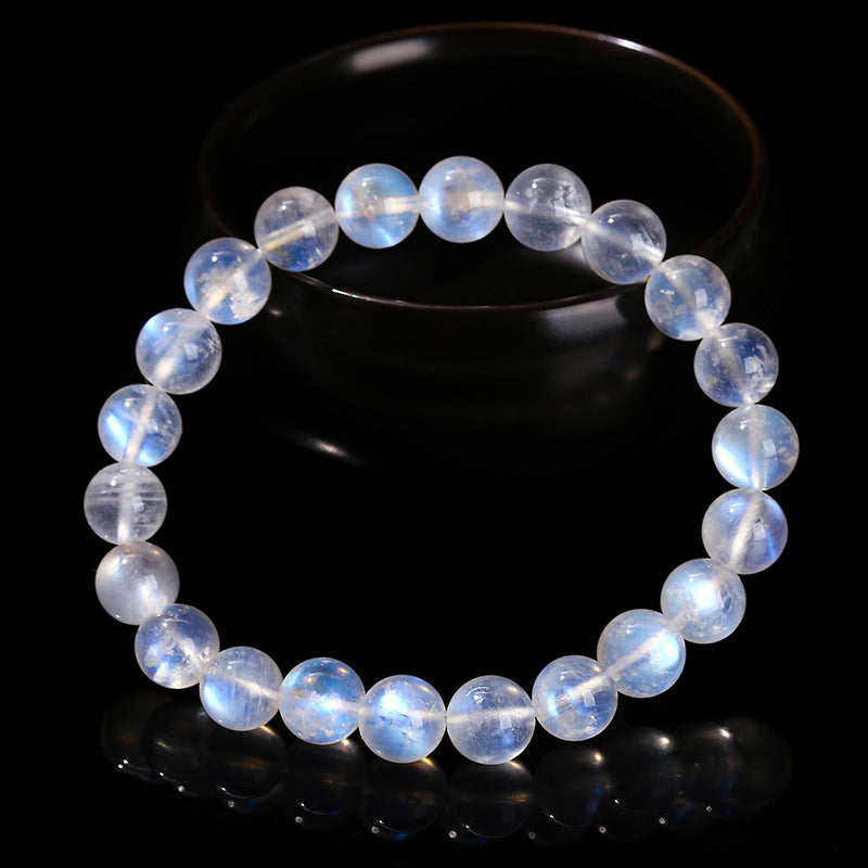 Minimalist Natural Blue Moonstone Bracelet