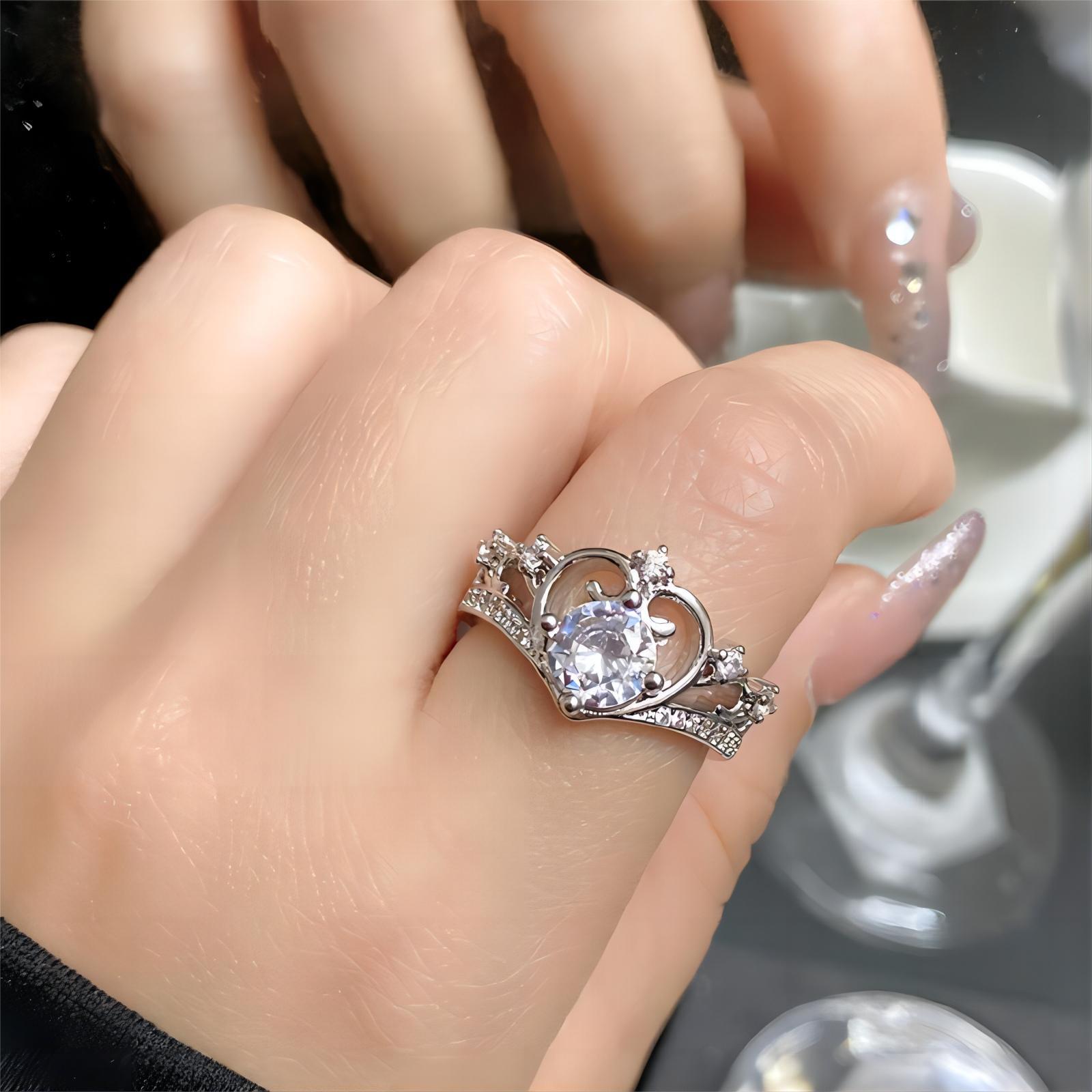 Crown Muse Miniature Fairy Diamond Ring