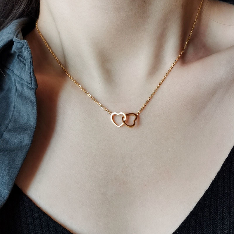 Women's simple clavicle necklace