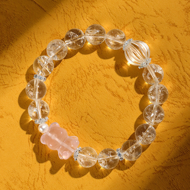 Sweet Luster Clear Quartz Bracelet