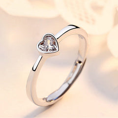Forever Together Hollow Love Couple Ring