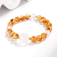 Natural Clear Quartz Nine-Tailed Fox Bracelet