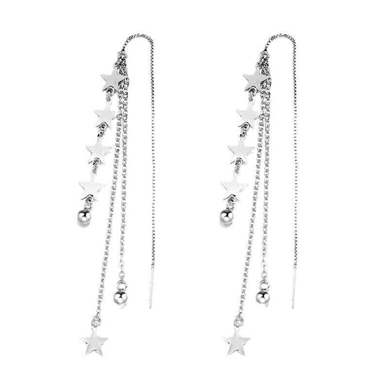 Meteor shower long earrings