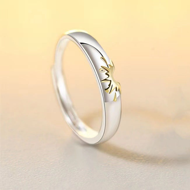 Sunflower couple ring