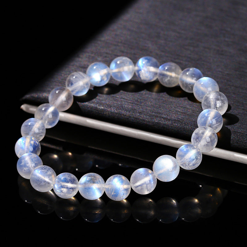 Minimalist Natural Blue Moonstone Bracelet