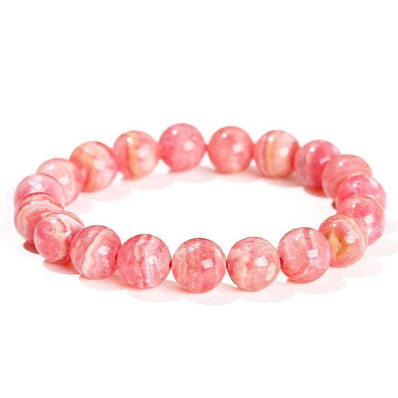 Delicate Rhodochrosite Bead Bracelet