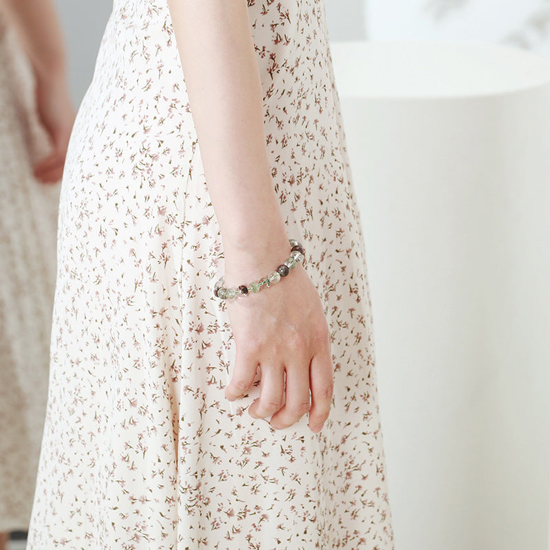 Green Phantom Quartz Wealth Bowl Bracelet