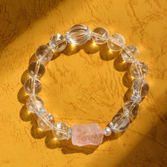 Sweet Luster Clear Quartz Bracelet