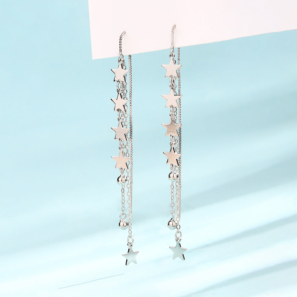 Meteor shower long earrings