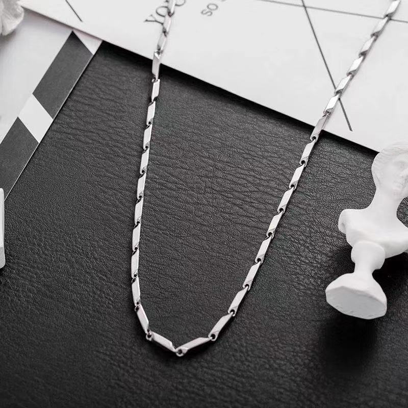 Rhombus Titanium Steel Necklace