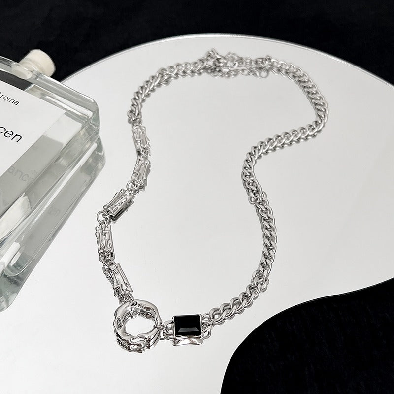 Titanium Steel Splicing Men's Necklace