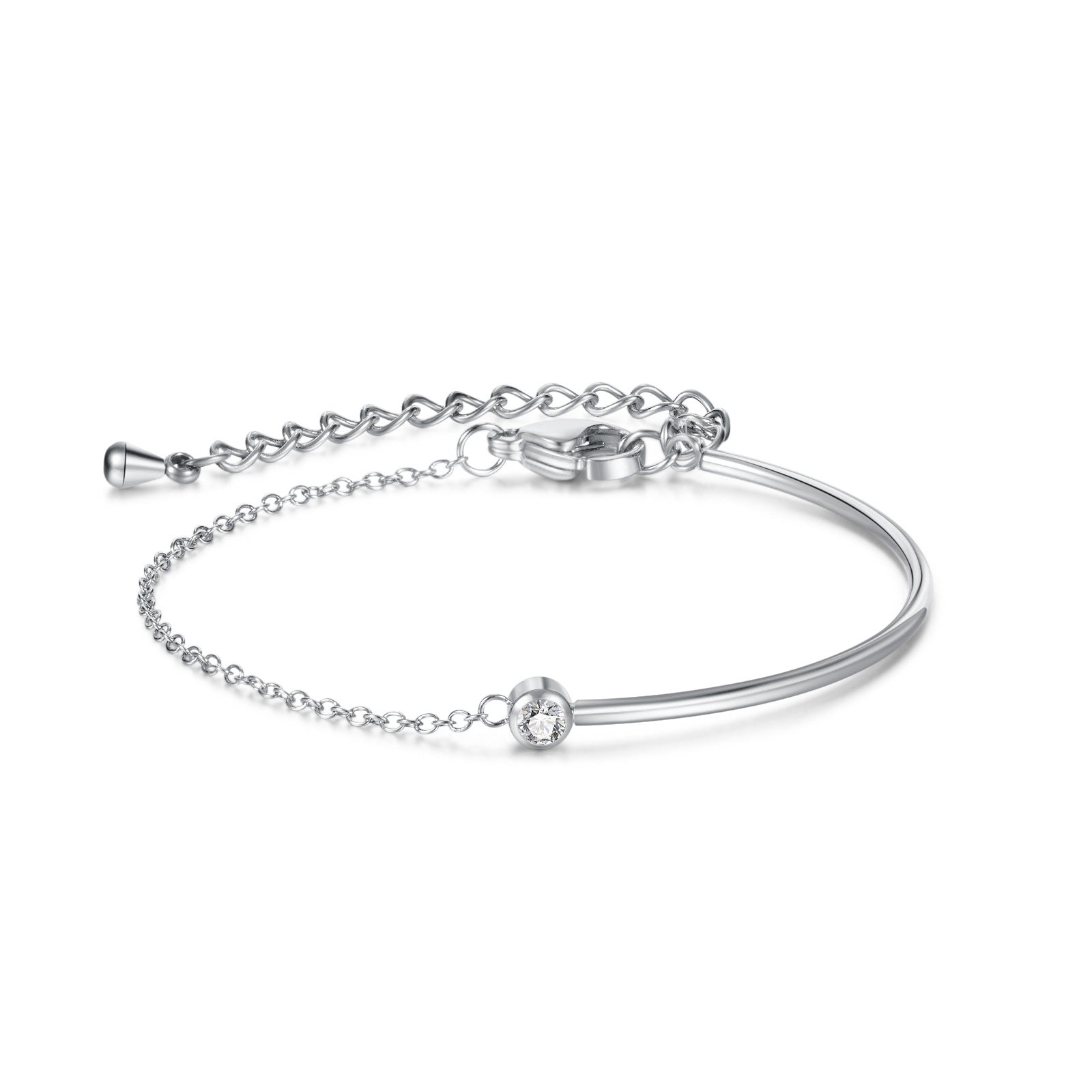 Simple light luxury zircon bracelet