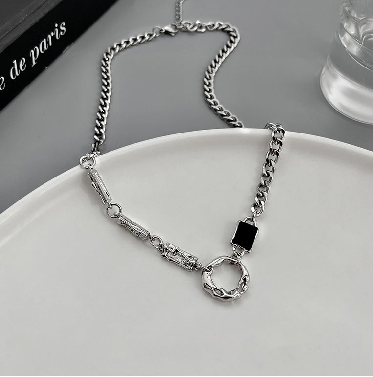 Titanium Steel Splicing Men's Necklace