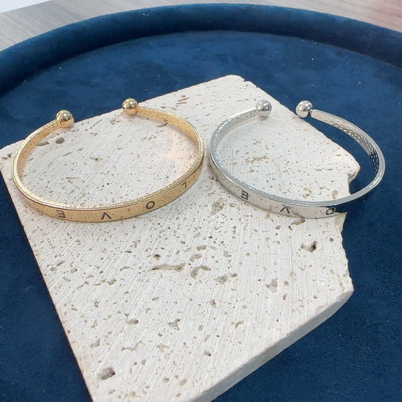 C-Type Minimalist Open Love Bracelet