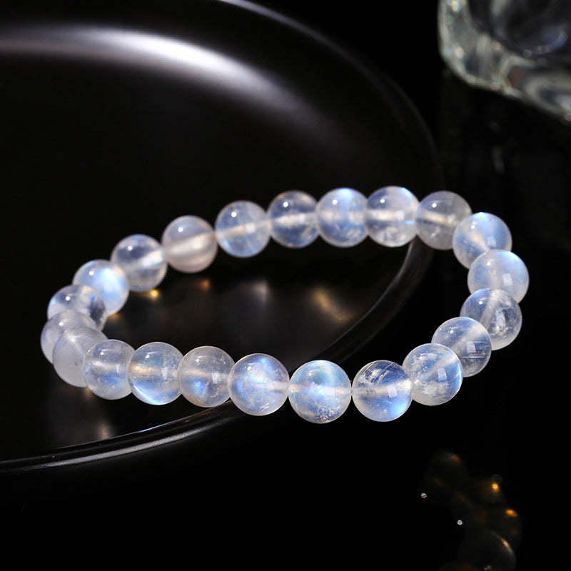 Minimalist Natural Blue Moonstone Bracelet