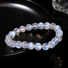 Minimalist Natural Blue Moonstone Bracelet