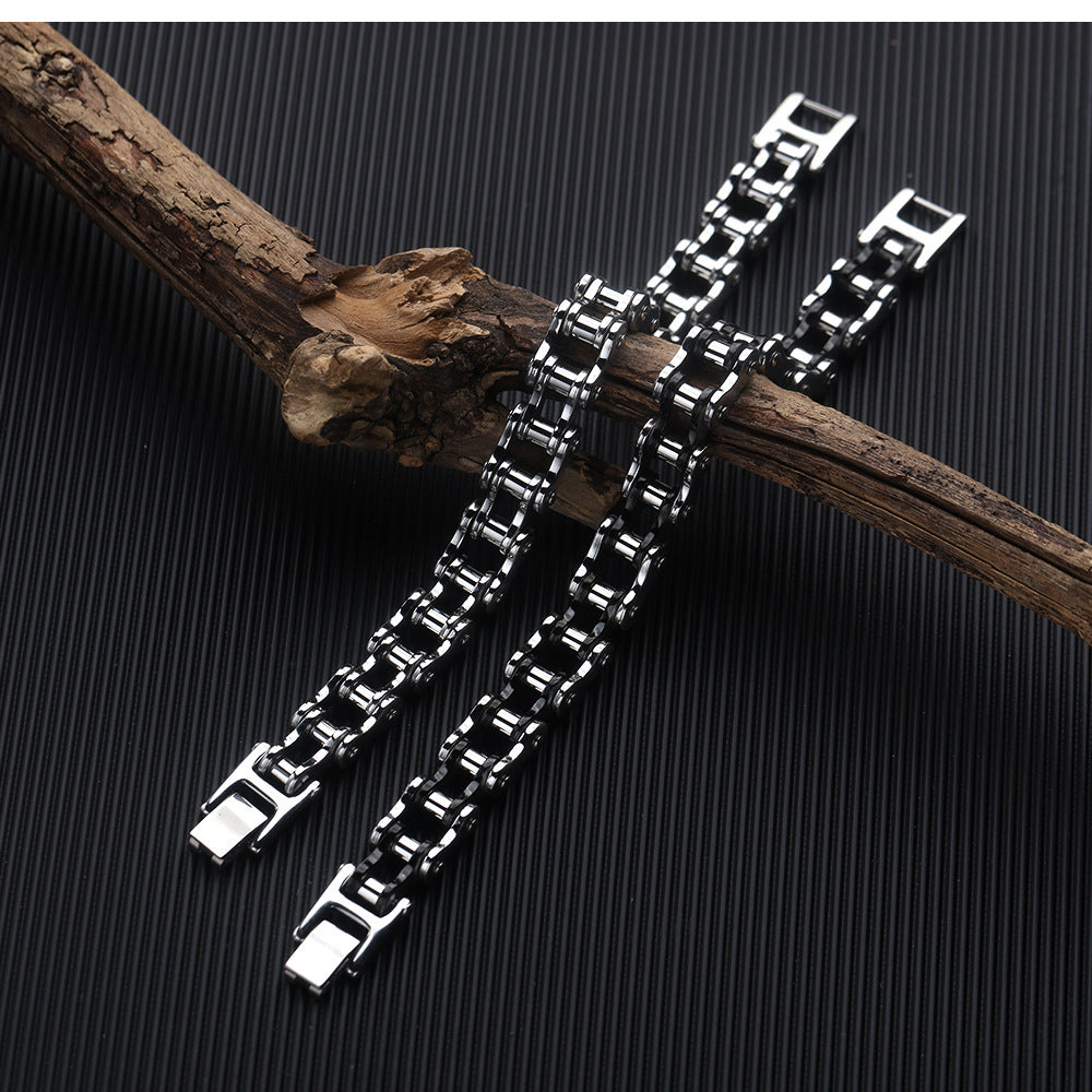 Rock personality locomotive chain bracelet