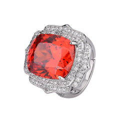 Bird’s Nest Cut Colorful Gemstone Ring