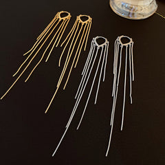 Long Chain Fringed Earrings