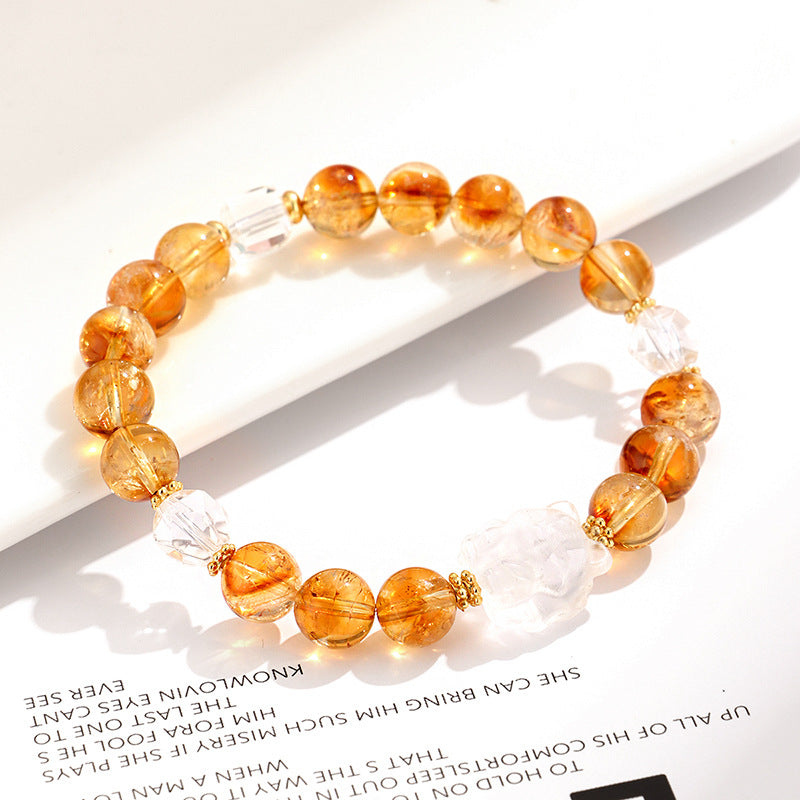 Natural Clear Quartz Nine-Tailed Fox Bracelet