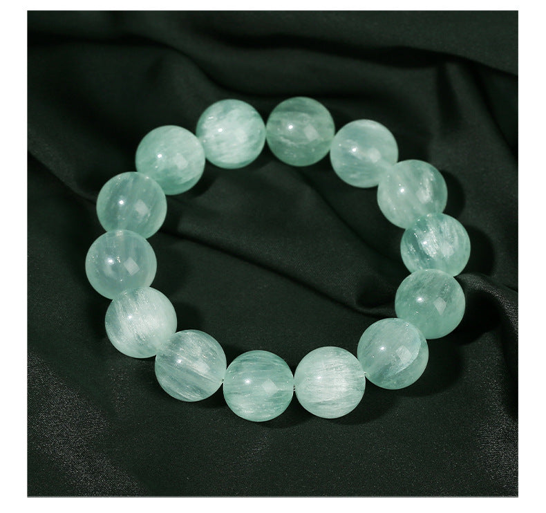 Mint Green Rutilated Quartz & Fluorite Bracelet