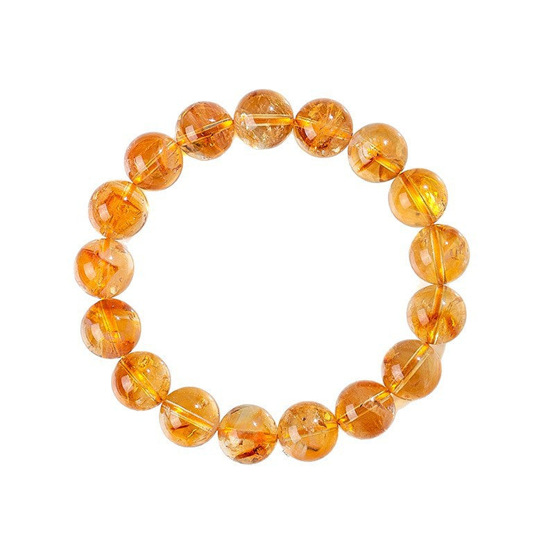 Stylish Natural Citrine Crystal Point Bracelet