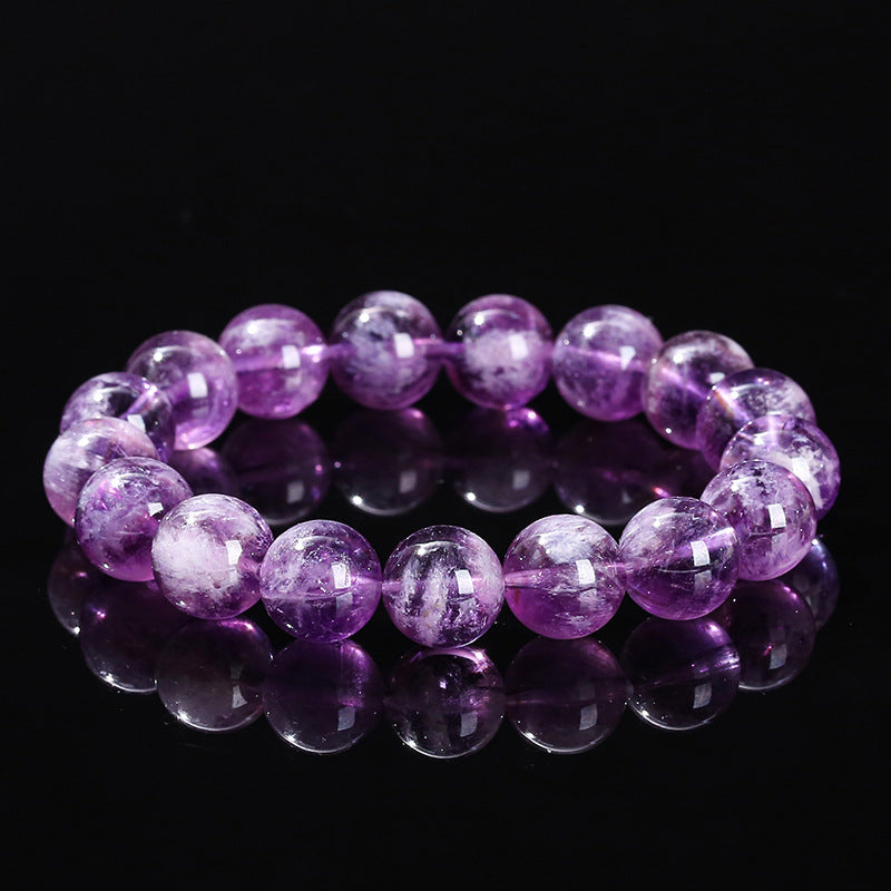 5A Natural Purple Rutilated Quartz Bracelet