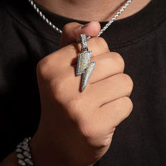 Personalized Lightning Men's Necklace