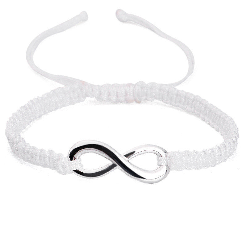 imple 8-Character Braided Adjustable Bracelet