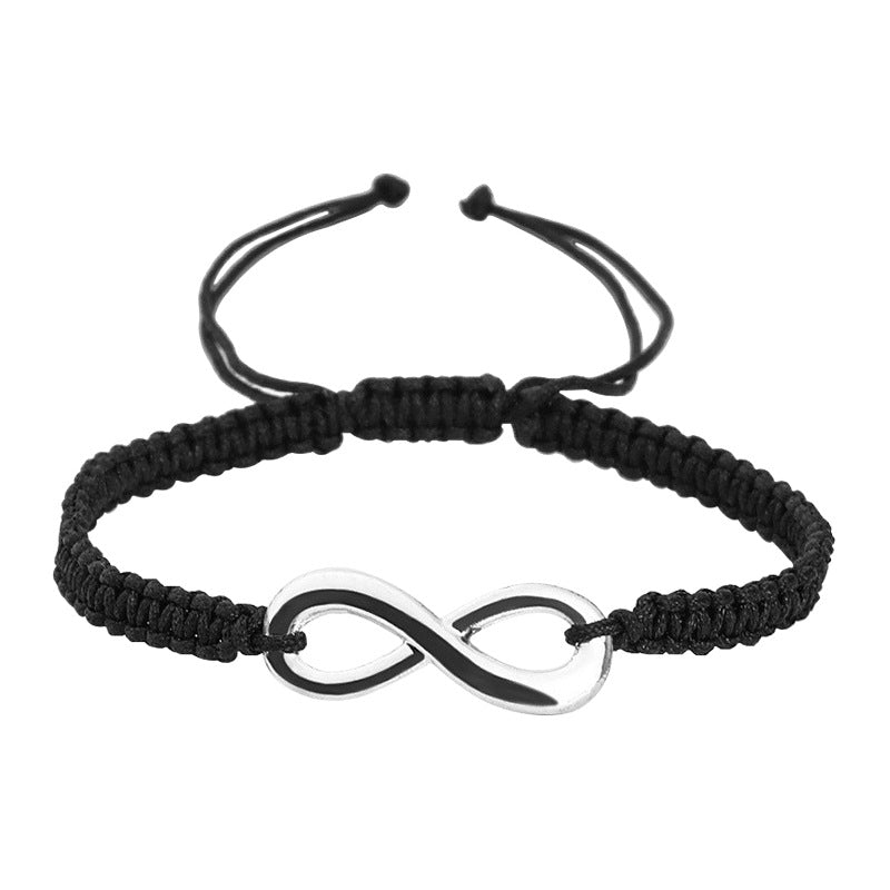 imple 8-Character Braided Adjustable Bracelet