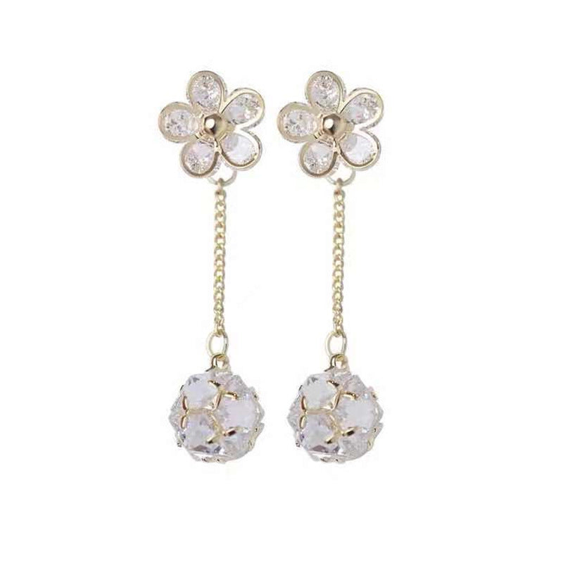 Simple Versatile Flower Stud Earrings