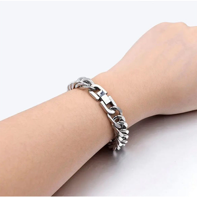 Hip Hop Trend Versatile Simple Cuban Bracelet