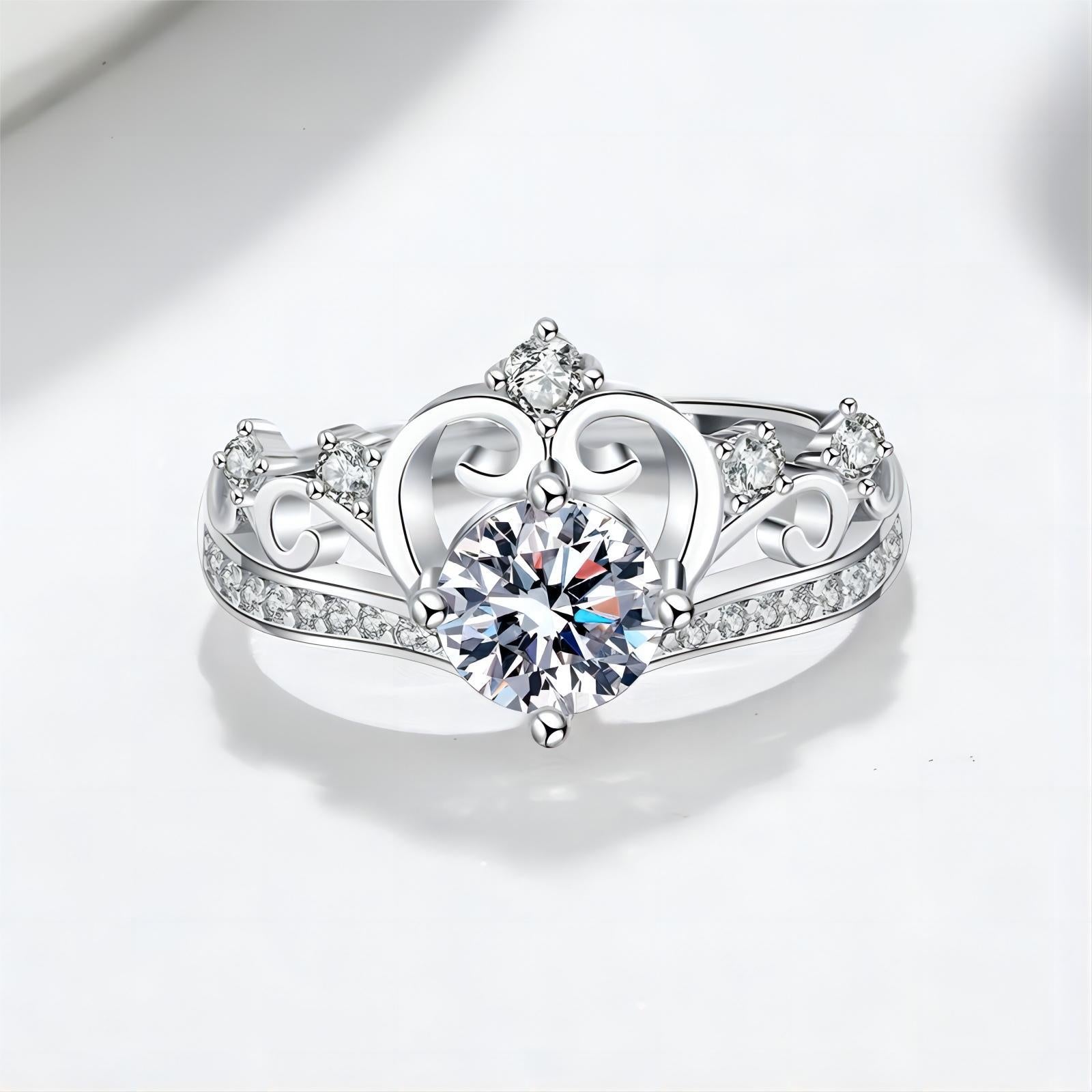 Crown Muse Miniature Fairy Diamond Ring