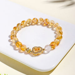 Fashion Yellow Citrine Gourd Bracelet