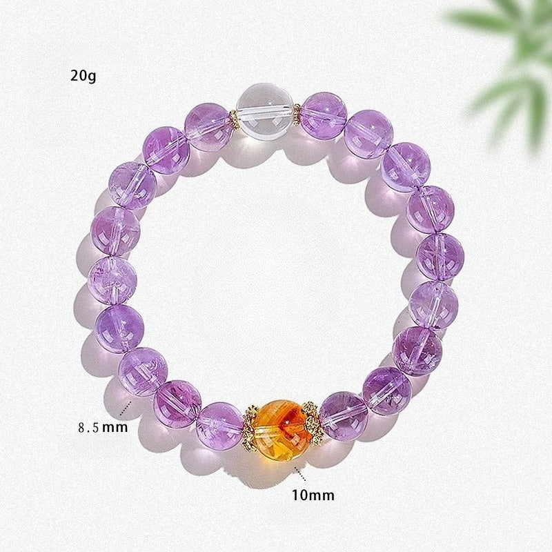 Purple Azeztulite Wisdom Bracelet