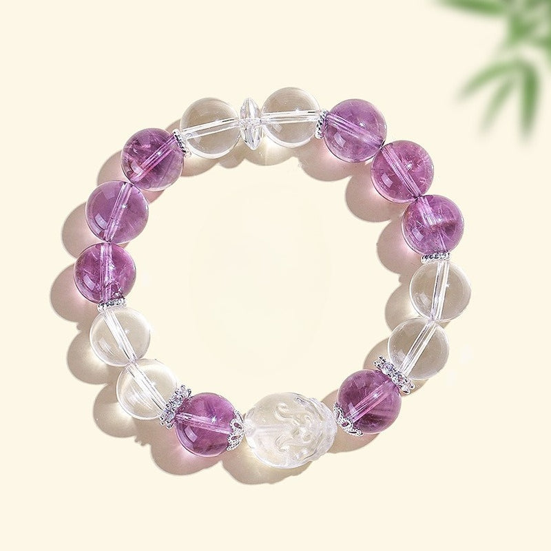 Natural Crystal Dragon Turtle Bracelet