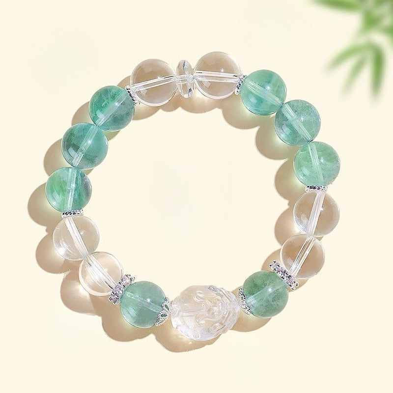 Natural Crystal Dragon Turtle Bracelet