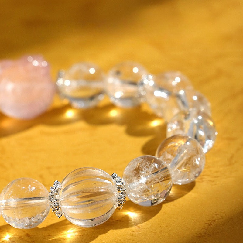 Sweet Luster Clear Quartz Bracelet