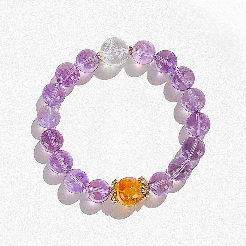 Purple Azeztulite Wisdom Bracelet