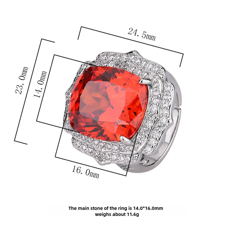 Bird’s Nest Cut Colorful Gemstone Ring