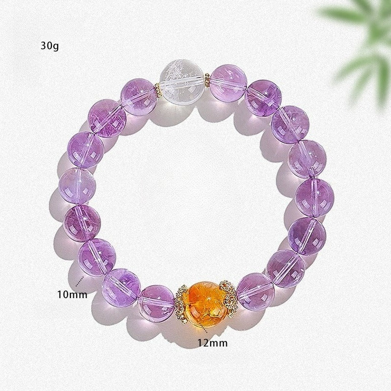 Purple Azeztulite Wisdom Bracelet