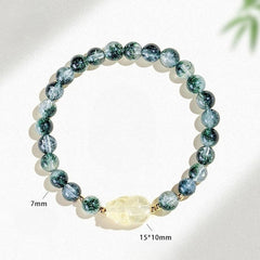 Wealth Guardian Green Phantom Quartz Bracelet
