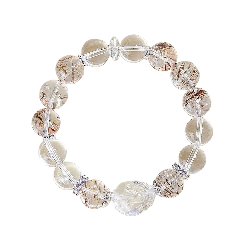 Natural Crystal Dragon Turtle Bracelet